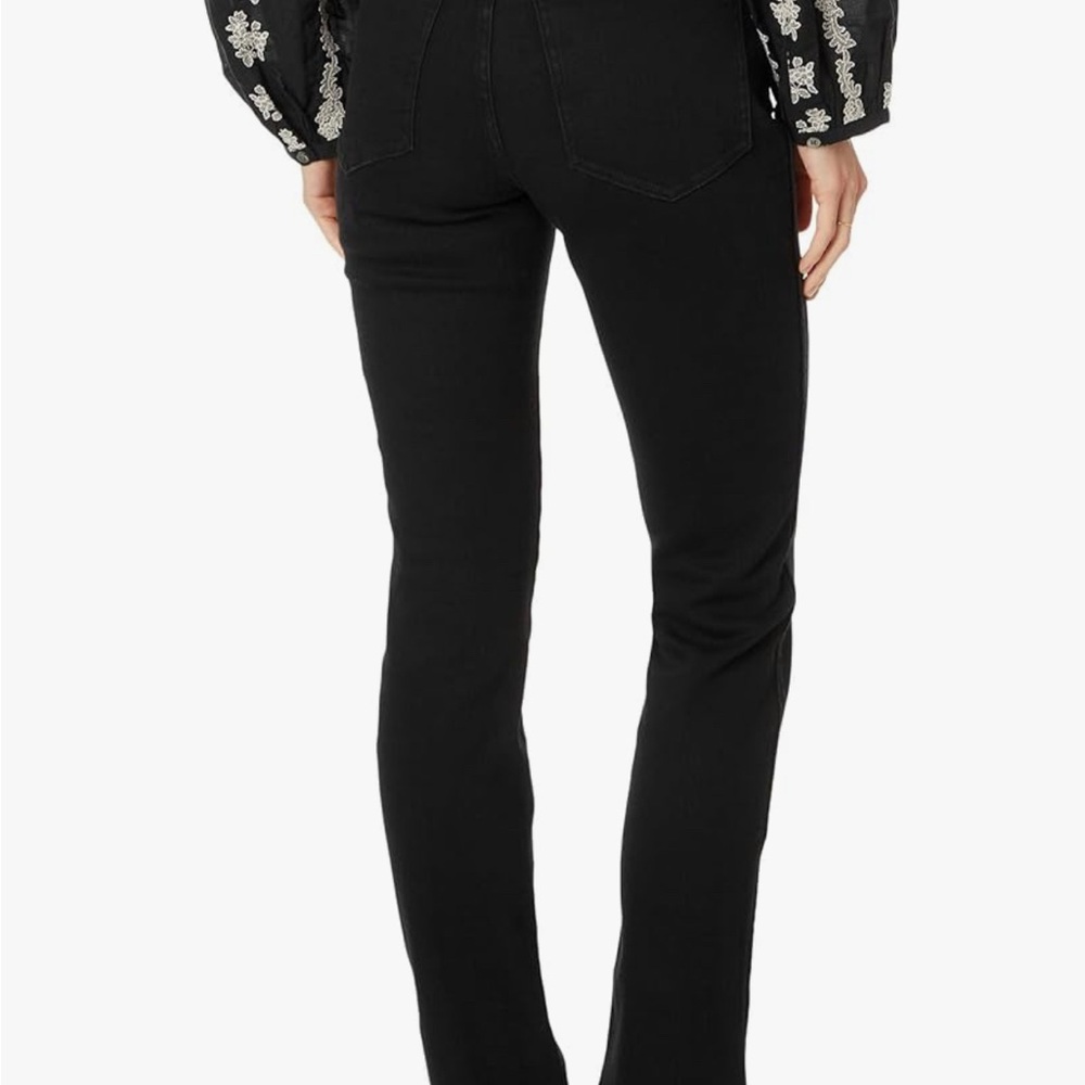 NWOT Madewell Midrise Stovepipe Jeans in Black Rinse Wash - Picture 2 of 8